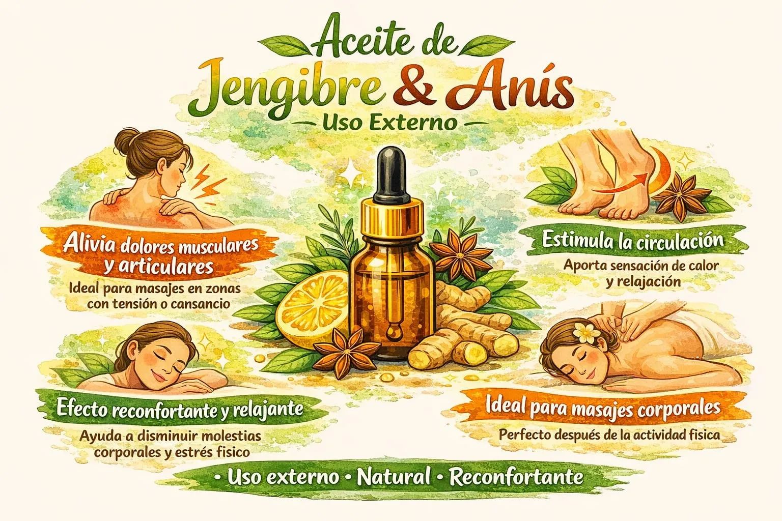 Aceite de Jengibre y Anís