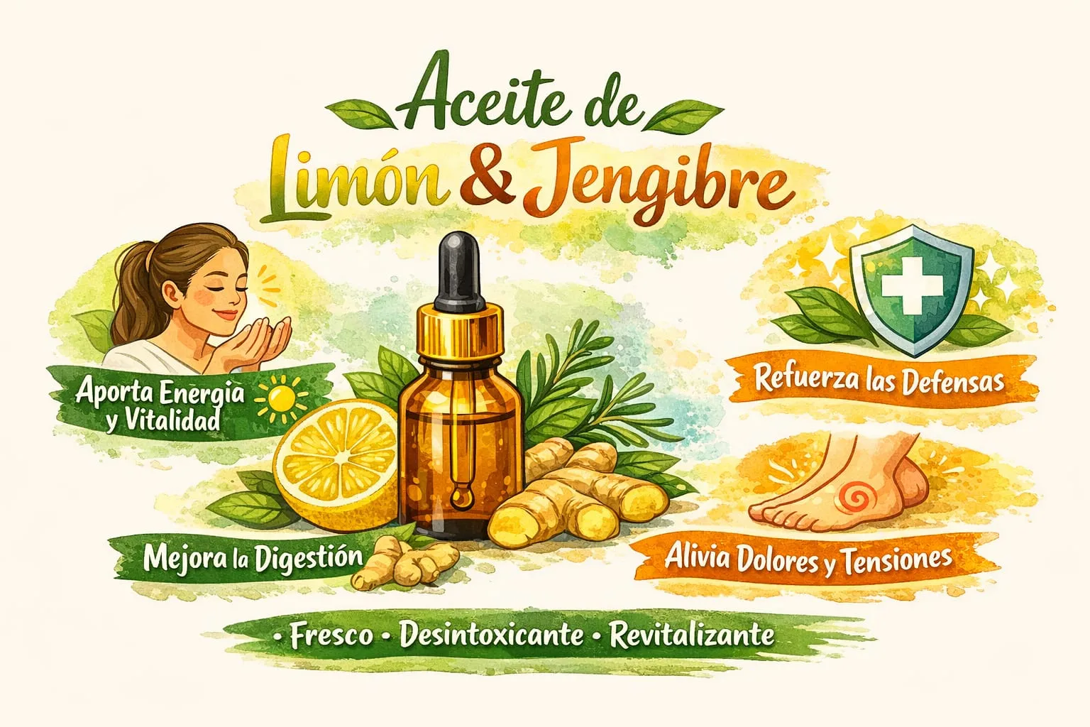 Aceite de Limón y Jengibre