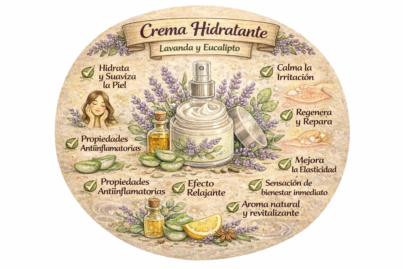 Crema de Lavanda y Eucalipto