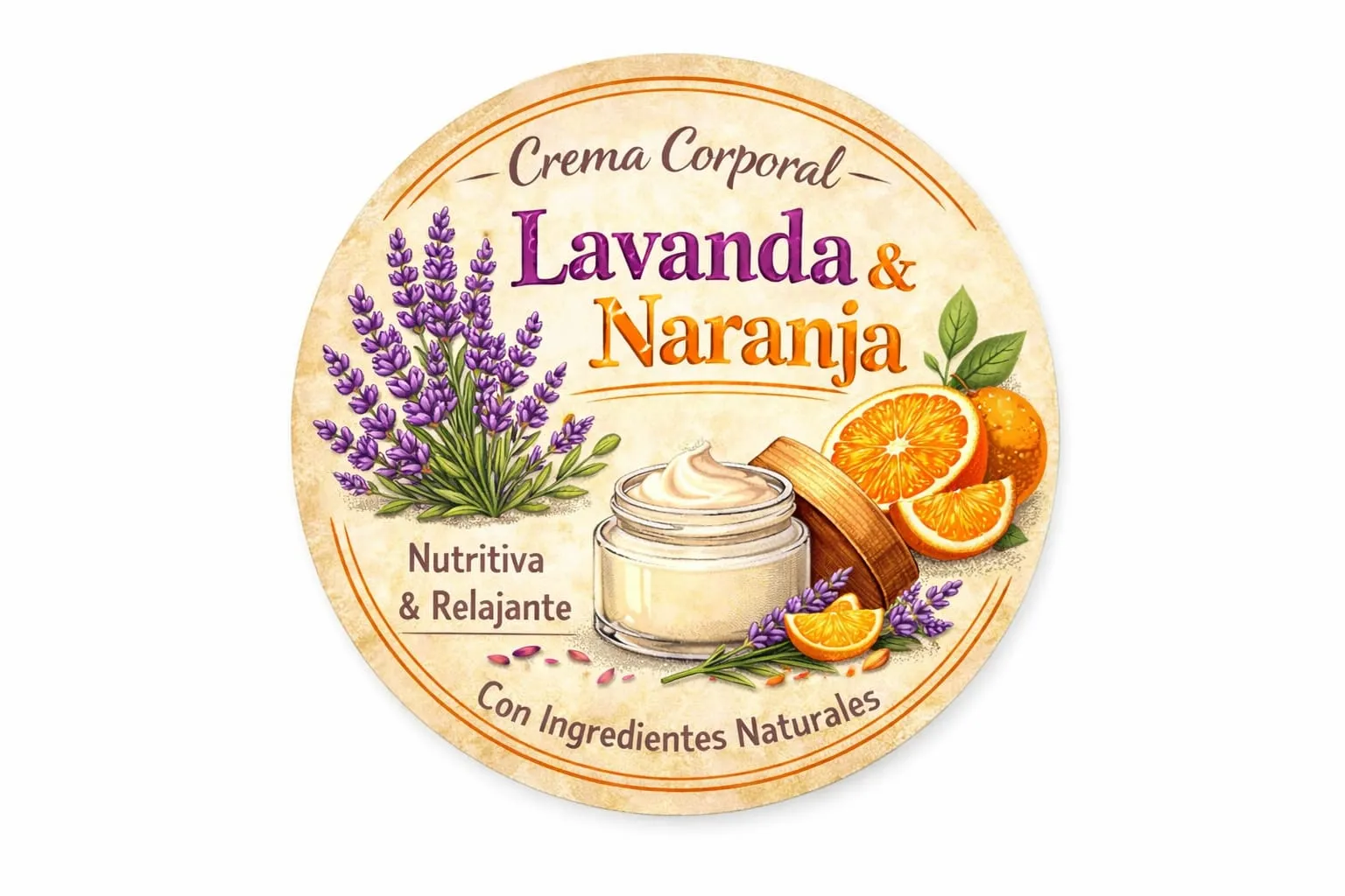 Crema de Lavanda y Naranja