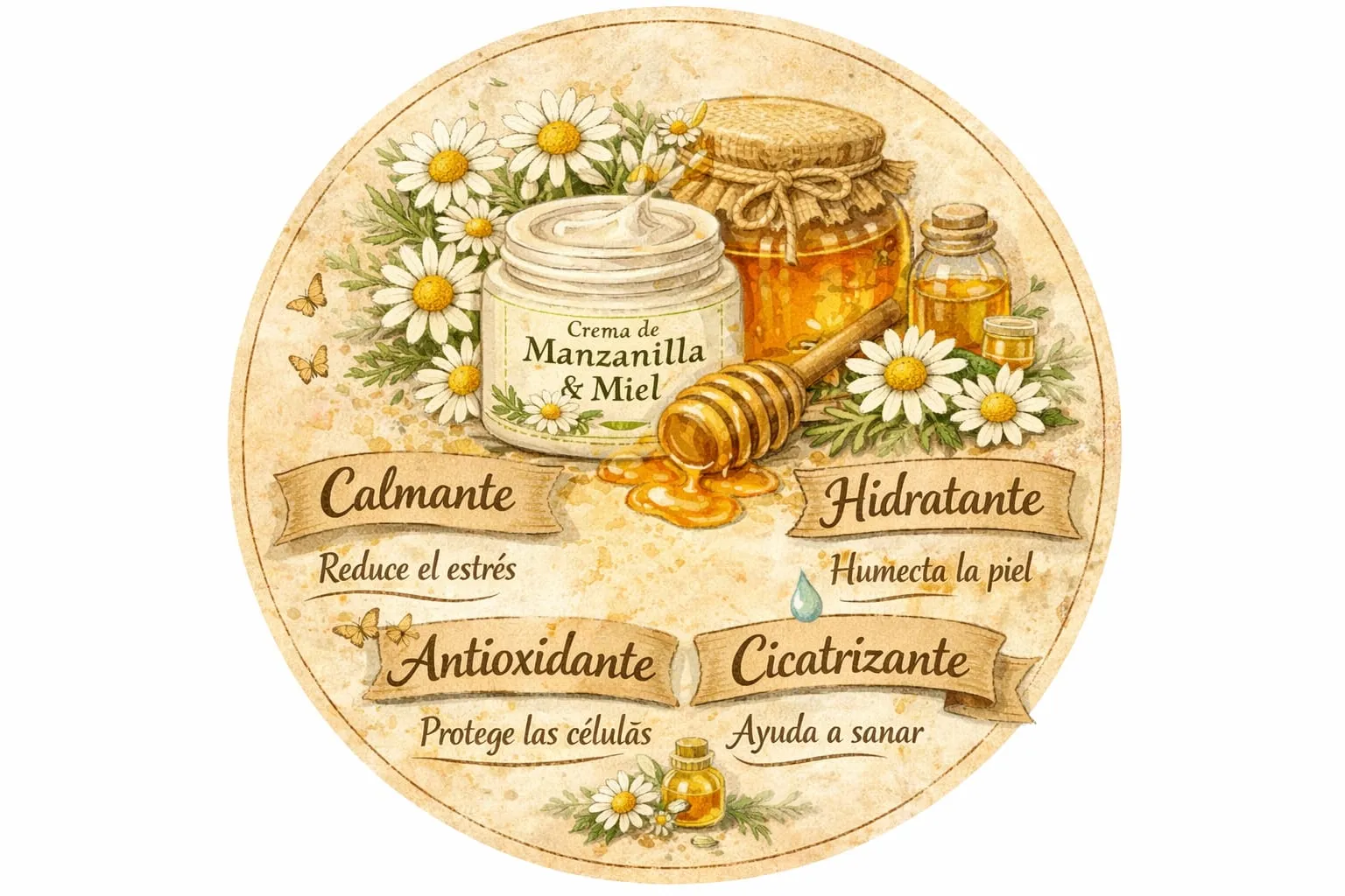 Crema de Manzanilla y Miel