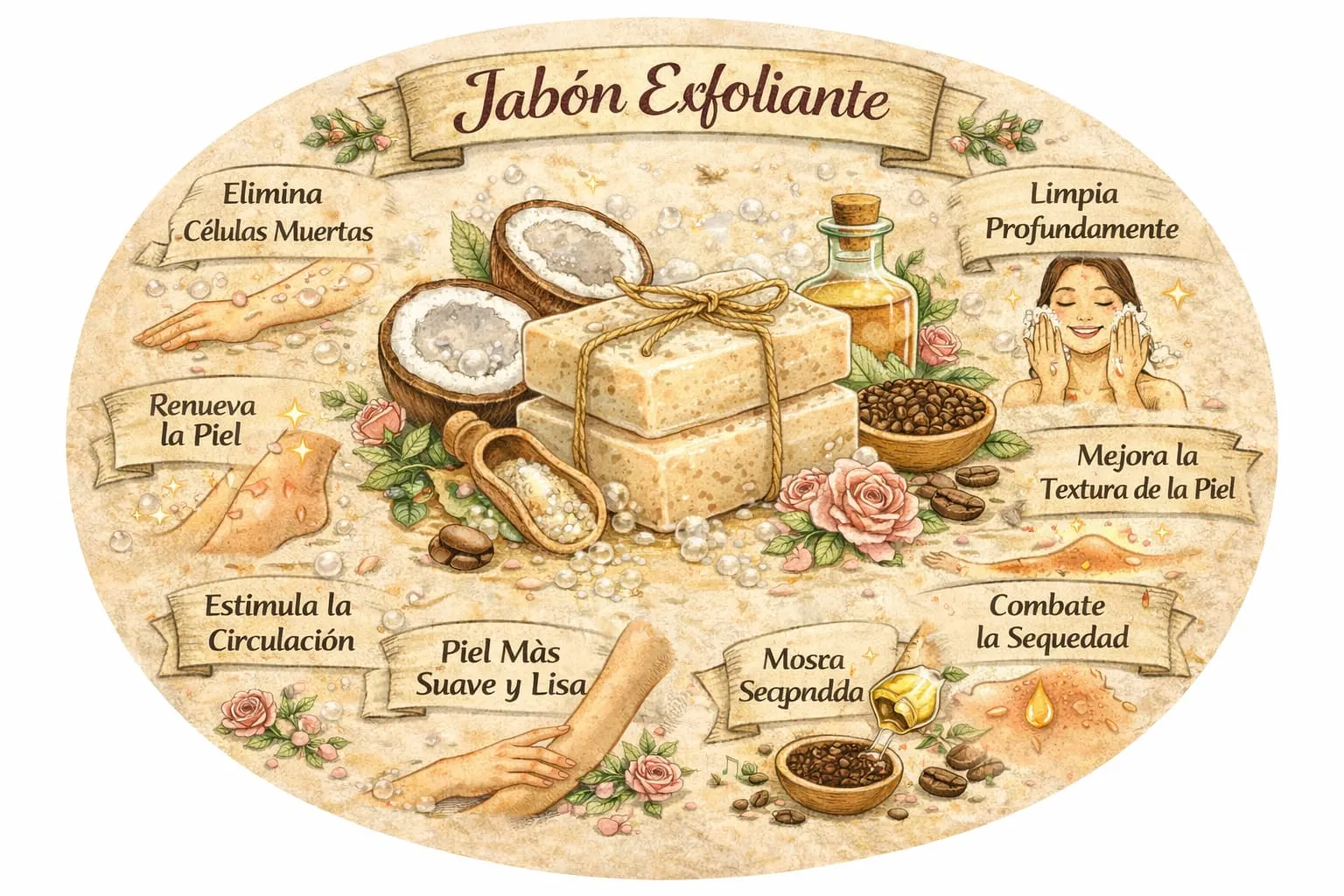 Jabón Exfoliante Natural